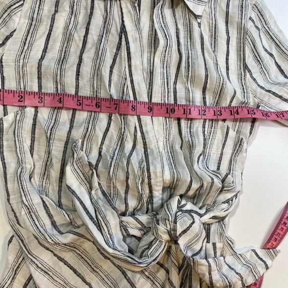 l*space White Black Striped Daydream Tunic Dress Wrap InTheColor Summer XS/TP - Picture 14 of 16